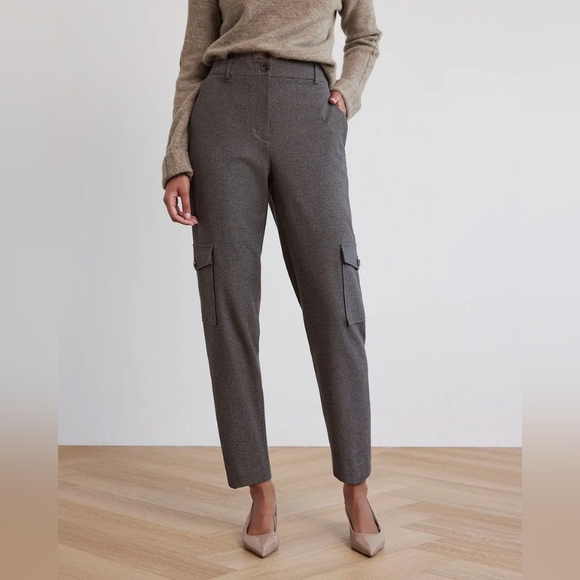 NWOT RW&Co Houndstooth Tapered Cargo Trouser - Picture 5 of 6